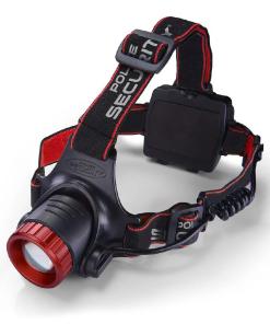 Police Security Flashlights Lookout Headlamp 1000 Lumens Black