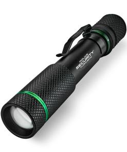 Police Security Flashlights Aura-RS Rechargeable Penlight Flashlight 260 Lumens Black