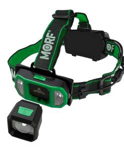 Police Security Flashlights MORF R700 Headlamp 700 Lumens Green