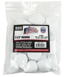 Pro-Shot 1 1/2" Round 100% Cotton Patches 600/ct