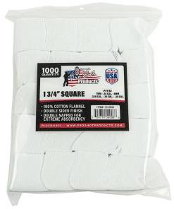 Pro-Shot 1 3/4" Square 100% Cotton Patches 1000/ct