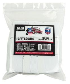 Pro-Shot 1 3/4" Square 100% Cotton Patches 500/ct