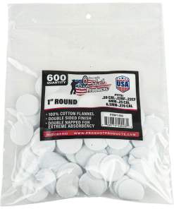 Pro-Shot 1" Round 100% Cotton Patches 600/ct