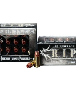 G2 Research R.I.P. Handgun Ammunition 9mm Luger 92 gr HP 1250 fps 20/ct