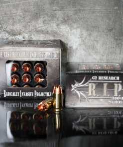 G2 Research R.I.P. Handgun Ammunition .380 ACP 62 gr HP 1250 fps 20/box