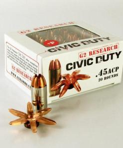 G2 Research Civic Duty Ammunition .45 ACP CHP 20/ct