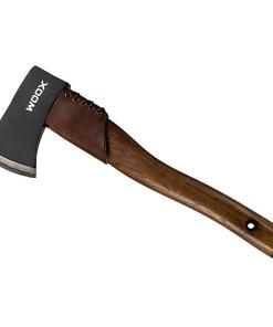 WOOX Ax1 Tomahawk Ax Walnut with Blued Finish and Leather Collar