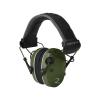 Radians Quad Mic Electronic Earmuff 3.5mm Stereo Jack 24NRR Military Green/Black