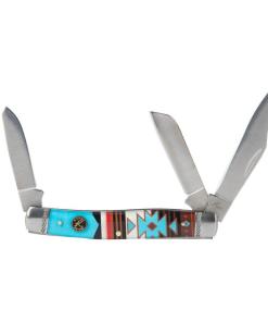 ABKT Roper Stockman Sunset Series II Knife 3 Blades