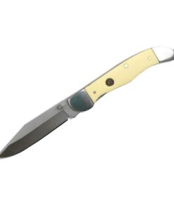 ABKT Roper LL Pecos Delrin Folding Knife 3" Clip Point Blade Yellow