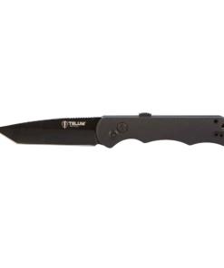 Telum Aftershock Tactical Automatic Knife 3-1/2" Tanto Blade Black