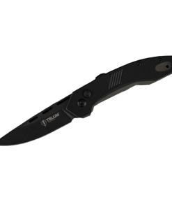 Telum Incinerator Tactical Automatic Knife 3-1/2" Drop Point Blade Black