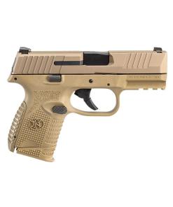 FN 509 Compact Handgun 9mm Luger 10rd Magazines (2) 3.7" Barrel FDE NMS