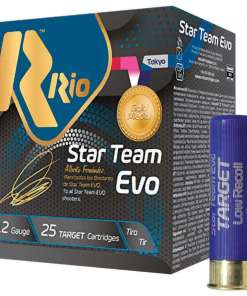 Rio Star Team EVO Shotgun Ammo 32 Low Recoil 12ga 2-3/4" 1150fps 1-1/8oz 8 Shot 25/ct