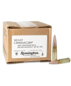 Remington UMC Loose Bulk Rifle Ammunition .300 AAC Blackout 150 gr. FMJ 1905 fps 200/ct (Bulk Pack)