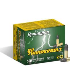 Remington .22 Thunderbolt Rimfire Ammunition .22 LR 40 gr RN 1255 fps 500/ct