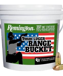 Remington UMC "Range Bucket" Ammunition 9mm Luger 115 gr MC 1145 fps 350/ct