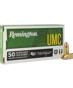Remington UMC Handgun Ammunition 9mm Luger 124 gr. FMJ 1110 fps 50/ct