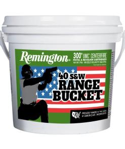 Remington UMC Range Bucket Handgun Ammunition .40 S&W 180 gr FMJ 990 fps 300/ct