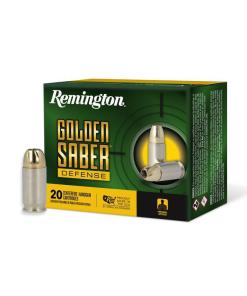 Remington Golden Saber Defense Ammunition .380 Auto 102gr BJHP 815 fps 20/ct