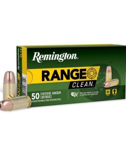 Remington Range Clean Handgun Ammunition 9mm Luger 115gr FN 1145 fps 50/ct