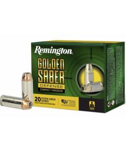 Remington Golden Saber Defense Compact Ammunition 10mm Auto 180gr 1150 fps 20/ct