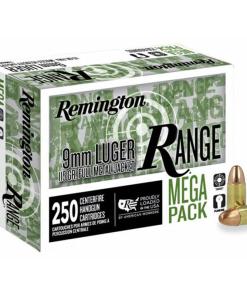 Remington Range Handgun Ammunition 9mm Luger 115 gr. FMJ 1145 fps 250/ct