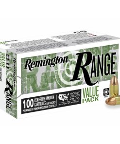 Remington Range Handgun Ammunition 9mm Luger 115gr FMJ 1145 fps 100/ct