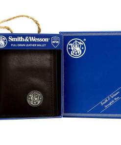 Smith & Wesson Tri-Fold Wallet Brown