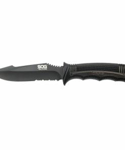 SOG SEAL Strike Knife 4.9" Partially Serrated Blade Black