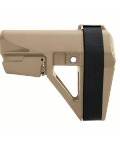 SB Tactical SBA5 Pistol Stabilizing Brace 5-Position Adjustable for AR-15 FDE