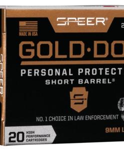 Speer Gold Dot Short Barrel Handgun Ammunition 9mm Luger (+P) 124 gr HP 1150 fps 20/ct