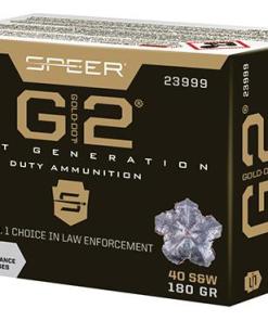 Speer Gold Dot Handgun Ammunition 40 S&W 180gr G2 1015 fps 20/ct