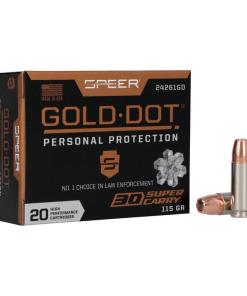 Speer Gold Dot Handgun Ammunition .30 SC 115gr HP 1150 fps 20/ct
