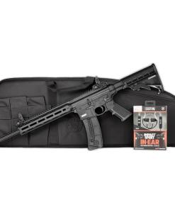 Smith & Wesson M&P15-22 Sport Rifle .22 LR 25rd Magazine 16.5" Barrel Black Howard Leight Hearing Bag Bundle