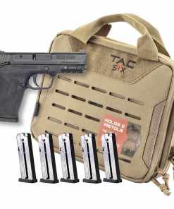 Smith & Wesson M&P9 Shield EZ M2.0 Handgun Bundle 9mm Luger 8rd Magazines (5) 3.675" Barrel Black with Case