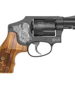 Smith & Wesson M442 Handgun 38 S&W Spl 5rd Capacity 1.875" Barrel Engraved Wood Grip