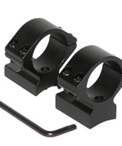 Talley Lightweight Alloy Scope Mount Combo - Black Anodized - 1" - Low Winchester 70 STD & Short