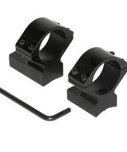 Talley Lightweight Alloy Scope Mounts - Black Anodized - 1" - Medium Weatherby Accumark - Magnum Mark V (9 LUG)