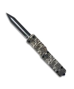 Templar Knife Premium Large Zinc Weighted Knife 3-1/2" D2 Dagger Blade Mossy Oak Bottomland