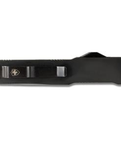 Templar Knives Premium Lightweight Slim Black Rubber Automatic Knife 3 1/4" Drop Point Blade Black