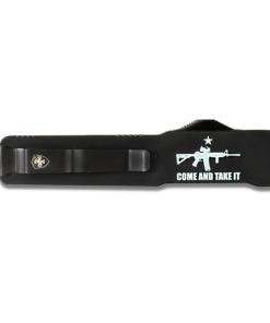 Templar Knives Premium Weighted Come and Take It Slim Knife 3-1/8" Drop Point Blade Black