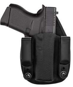 Hybrid IWB Kydex Holster FOR Glock 43 Black Ambidextrous