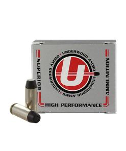 Underwood Ammo Hard Cast Flat Nose Handgun Ammunition 10mm Auto 220gr FN 1200 fps 20/ct