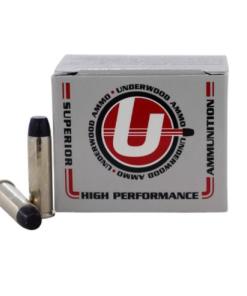 Underwood Ammo Lead Flat Nose Gas Check Handgun Ammunition 357 Mag 180gr LFN 784 fps 20/ct