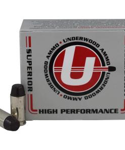 Underwood Ammo Hard Cast Flat Nose Handgun Ammunition 40 S&W 200gr FN 1000 fps 20/ct