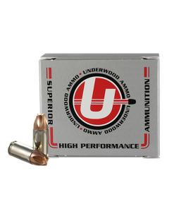 Underwood Ammo Xtreme Defender Handgun Ammunition 9mmLuger (+P+) Luger 90gr Copper Monolithic 1550 fps 20/ct