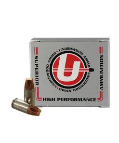 Underwood Hunting & Self Defense Handgun Ammunition 9mm Luger(+P) 115gr Solid 1250 fps 20/ct