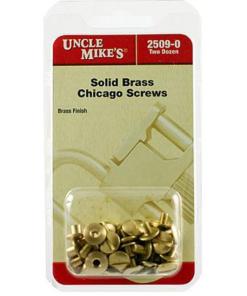 Uncle Mike's Chicago Brass Screws - 24 Pack