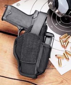 Uncle Mike's Ambidextrous Hip Holsters 3-4" Brl Med & Lg Dbl action Rev.